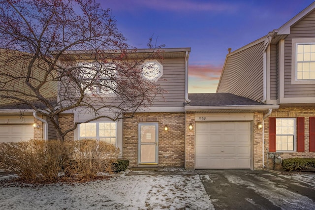 view of front of house featuring a garage