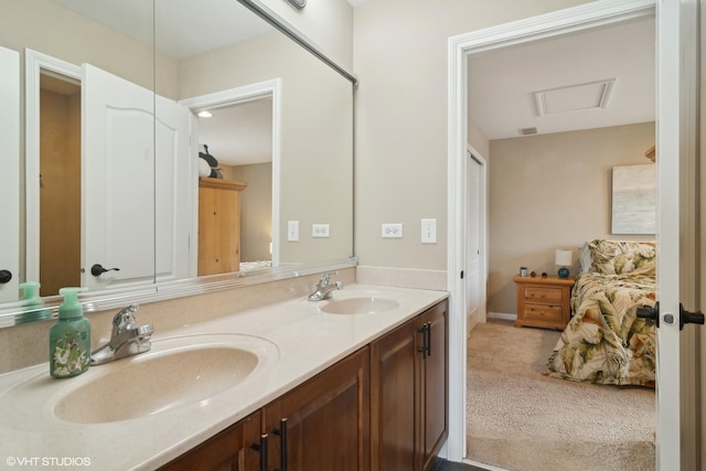 bathroom with vanity