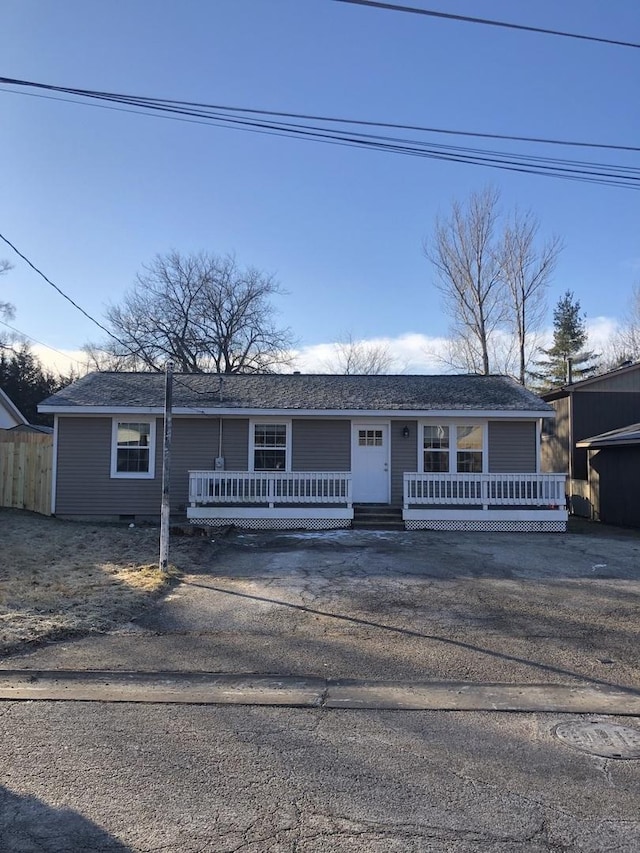 view of front of home