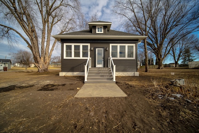 view of bungalow