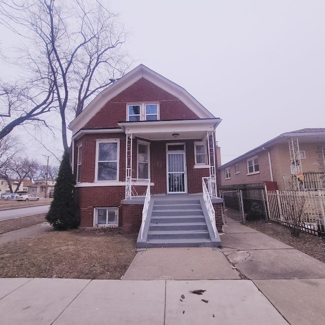 bungalow-style home featuring a porch