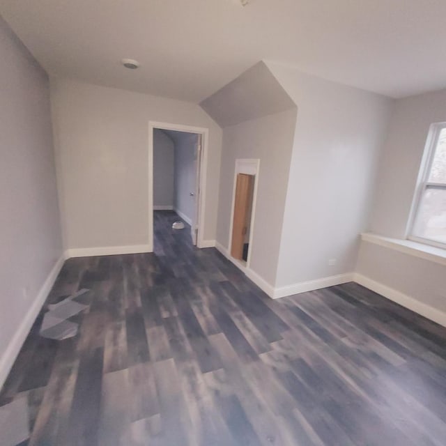 bonus room featuring dark wood-type flooring