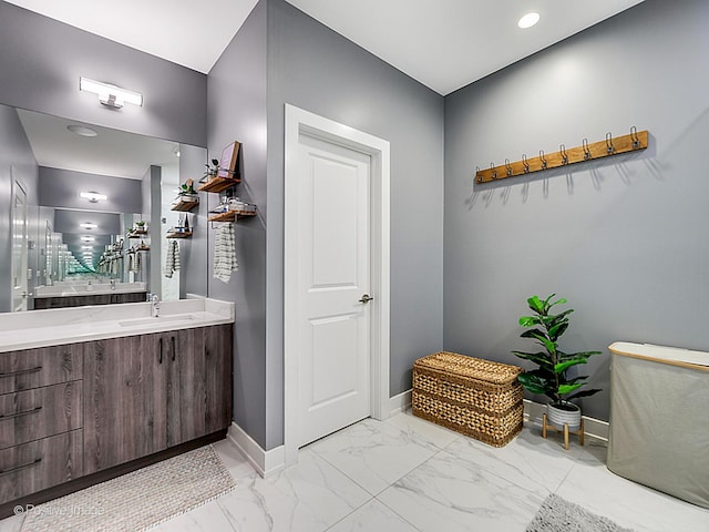 bathroom with vanity