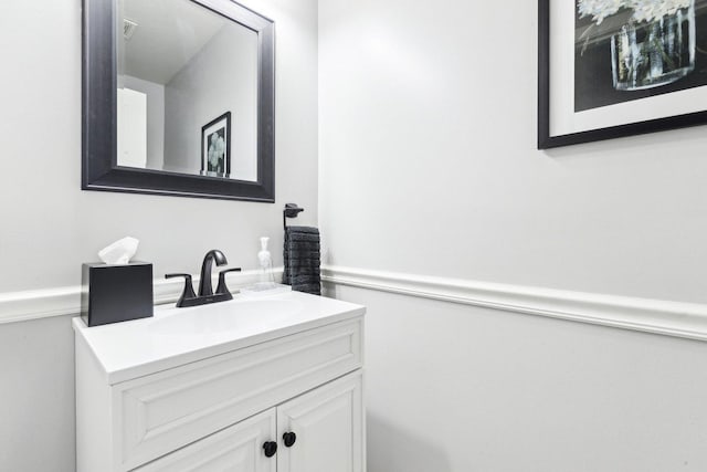 bathroom featuring vanity