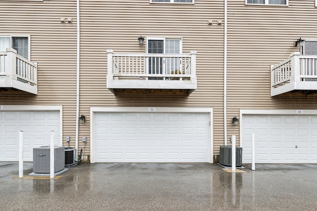 garage featuring cooling unit