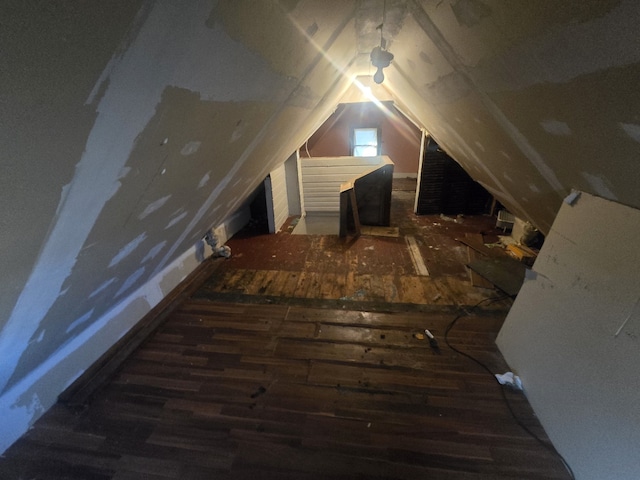 view of attic