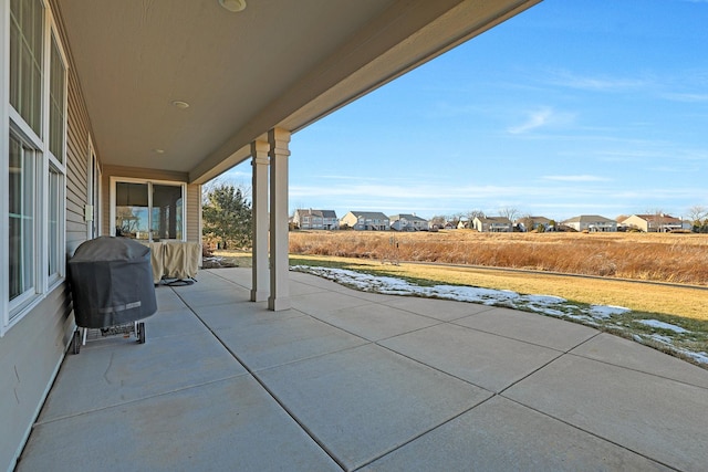 view of patio featuring area for grilling