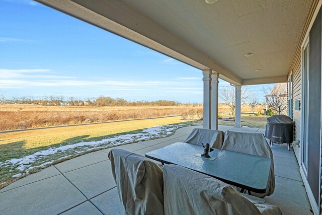 view of patio featuring area for grilling