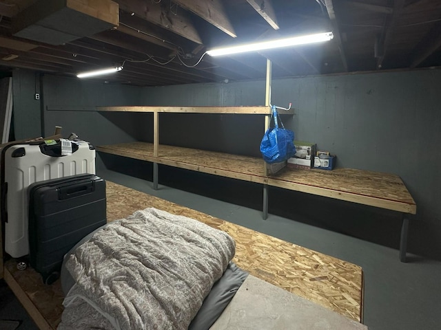 view of basement