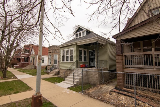 view of front of home