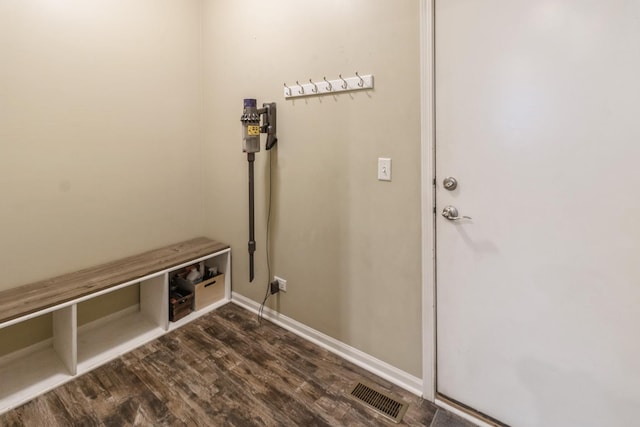 interior space featuring dark hardwood / wood-style floors