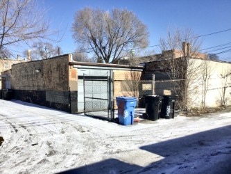 view of snow covered structure