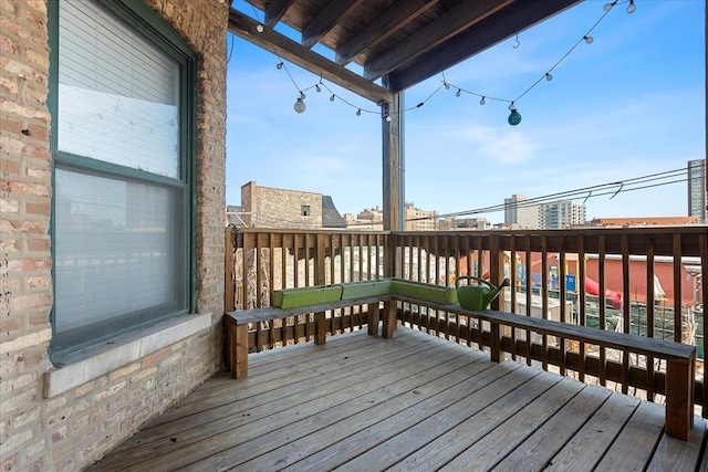 view of wooden terrace