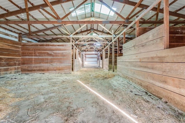 view of horse barn