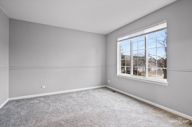 view of carpeted empty room