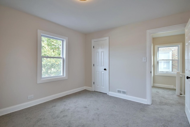 view of carpeted empty room