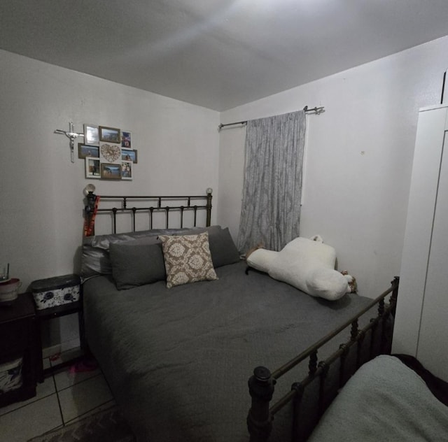 view of tiled bedroom