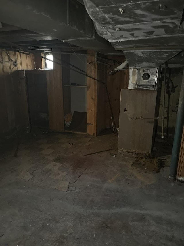 view of basement