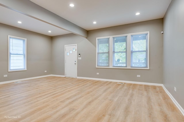 interior space featuring light hardwood / wood-style floors