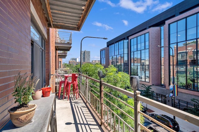 view of balcony