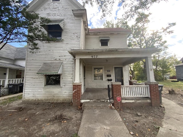 view of front of house with a porch