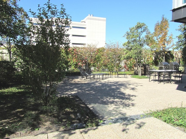 view of community featuring a patio