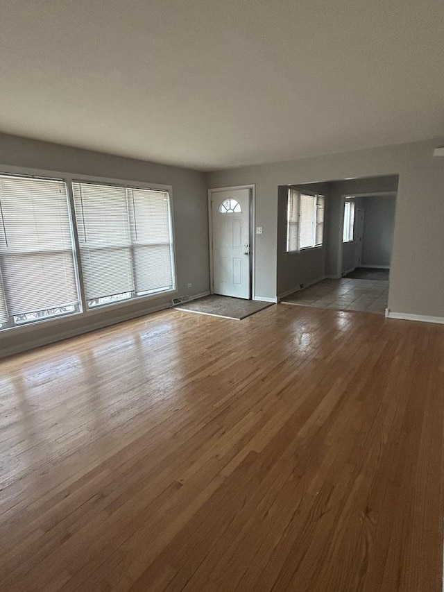 interior space featuring hardwood / wood-style floors