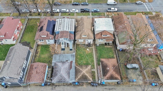 drone / aerial view with a residential view