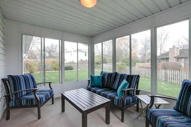 view of sunroom / solarium