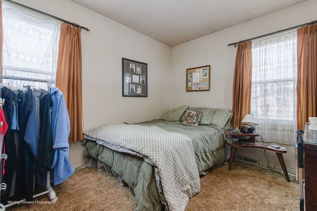 bedroom featuring carpet floors