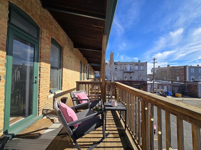 view of balcony