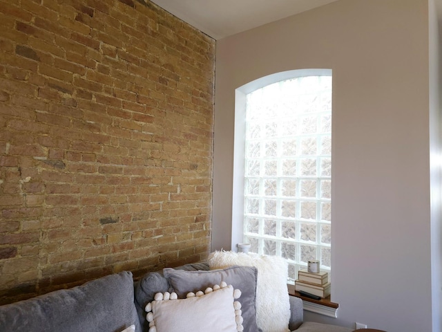 sitting room with light hardwood / wood-style flooring