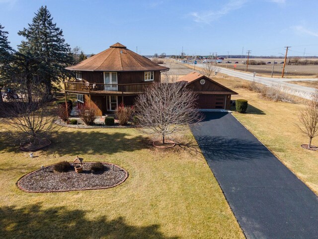 exterior space with a lawn