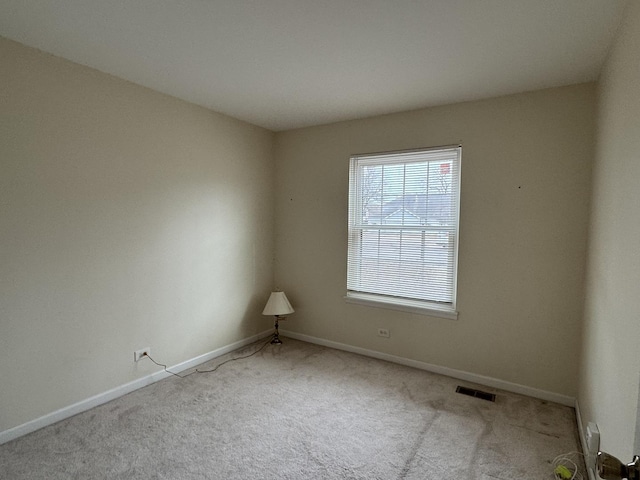 empty room with light carpet