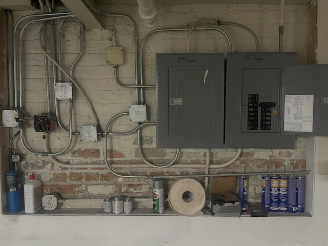 utility room with electric panel