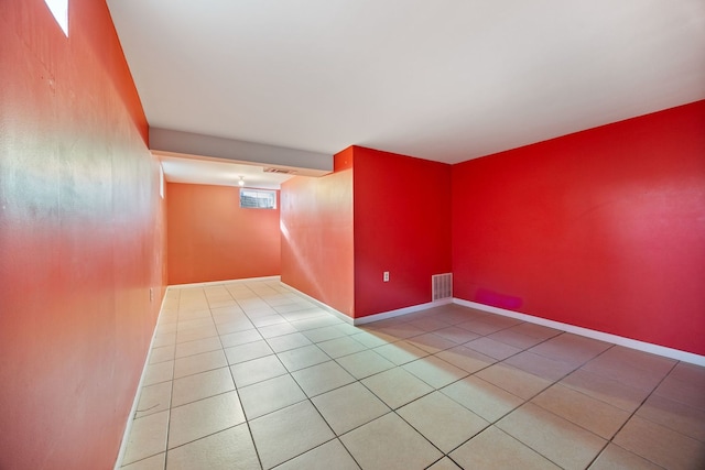 view of tiled spare room