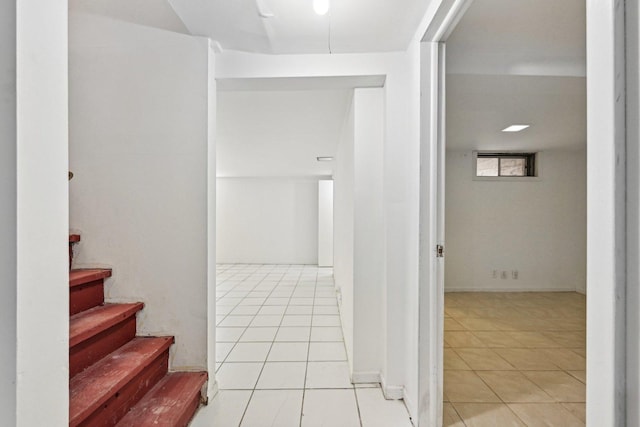 939 N Grace St, Lombard, IL 60148 - hallway with light tile patterned floors