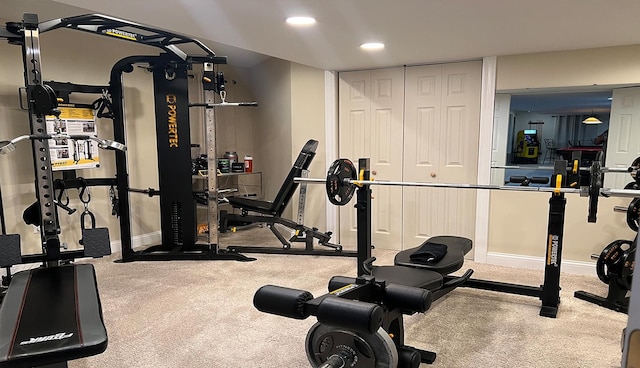 view of workout area