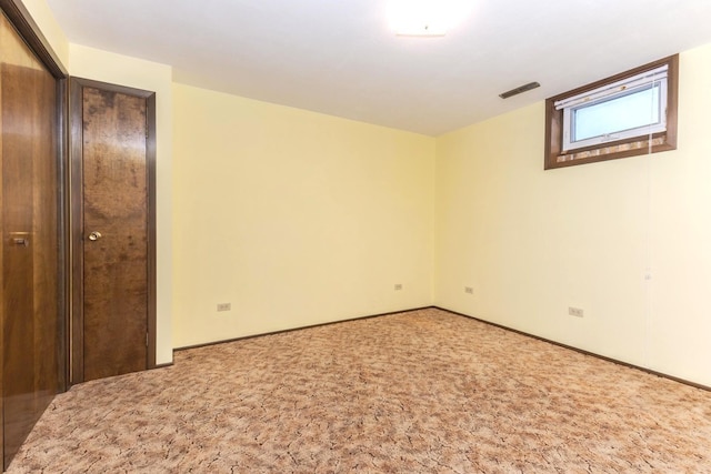 interior space featuring carpet flooring