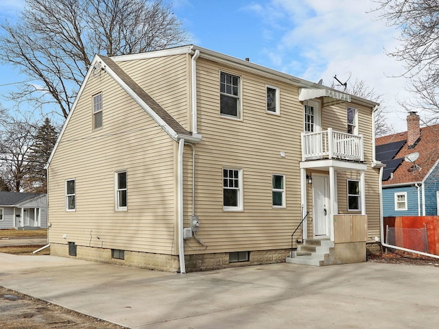 view of rear view of house