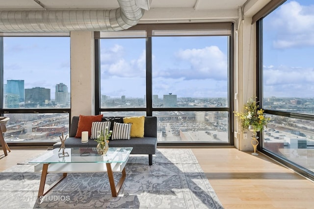 view of sunroom / solarium