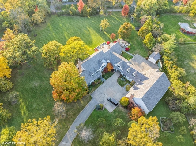 birds eye view of property