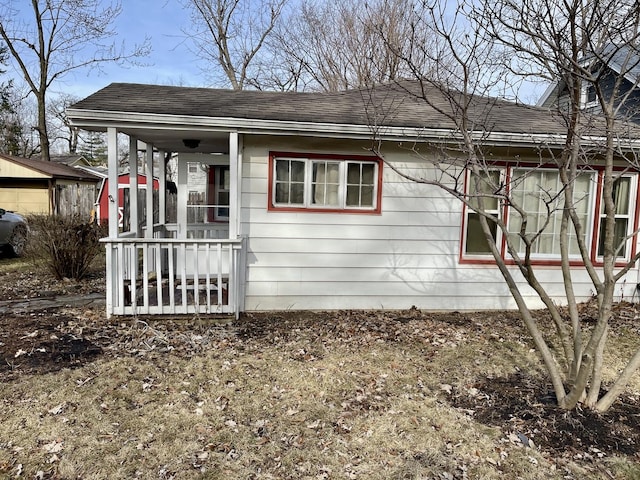 exterior space featuring a porch