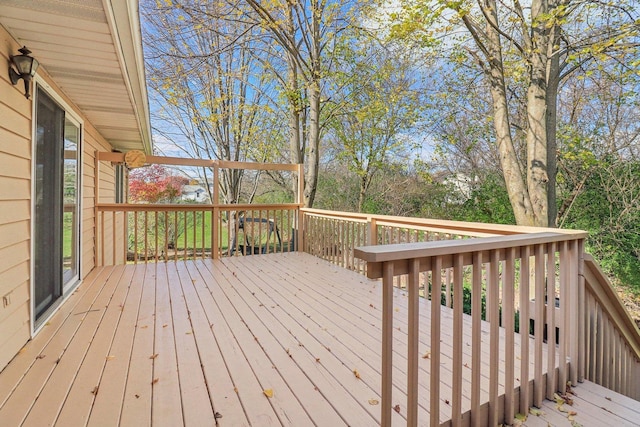 view of wooden terrace