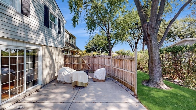 view of patio / terrace with fence