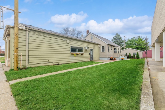 exterior space featuring a yard