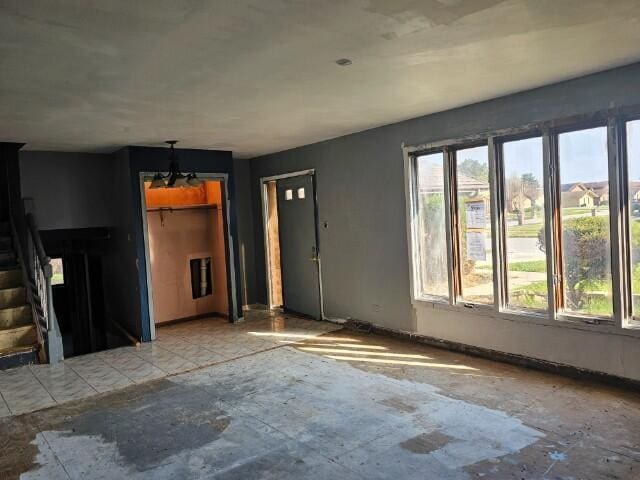 view of unfurnished living room