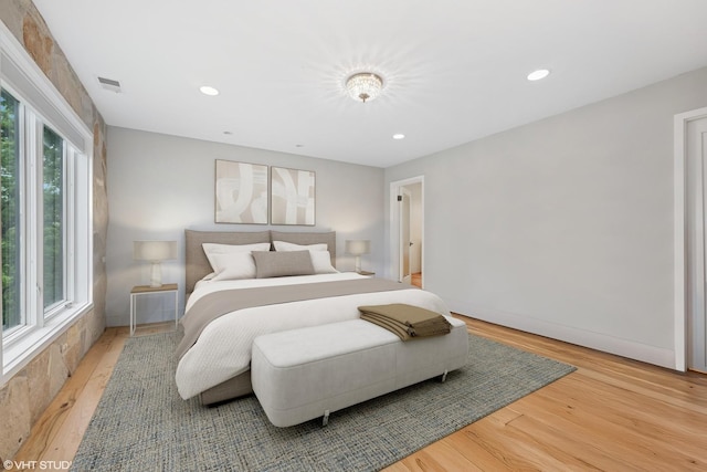 28 Brinker Rd, Barrington Hills, IL 60010 - bedroom with light wood finished floors and recessed lighting