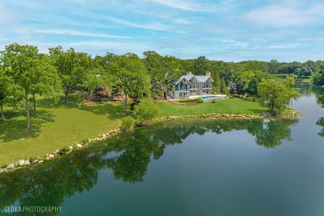 28 Brinker Rd, Barrington Hills, IL 60010 - aerial view of property and surrounding area with a nearby body of water