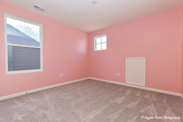 view of carpeted empty room